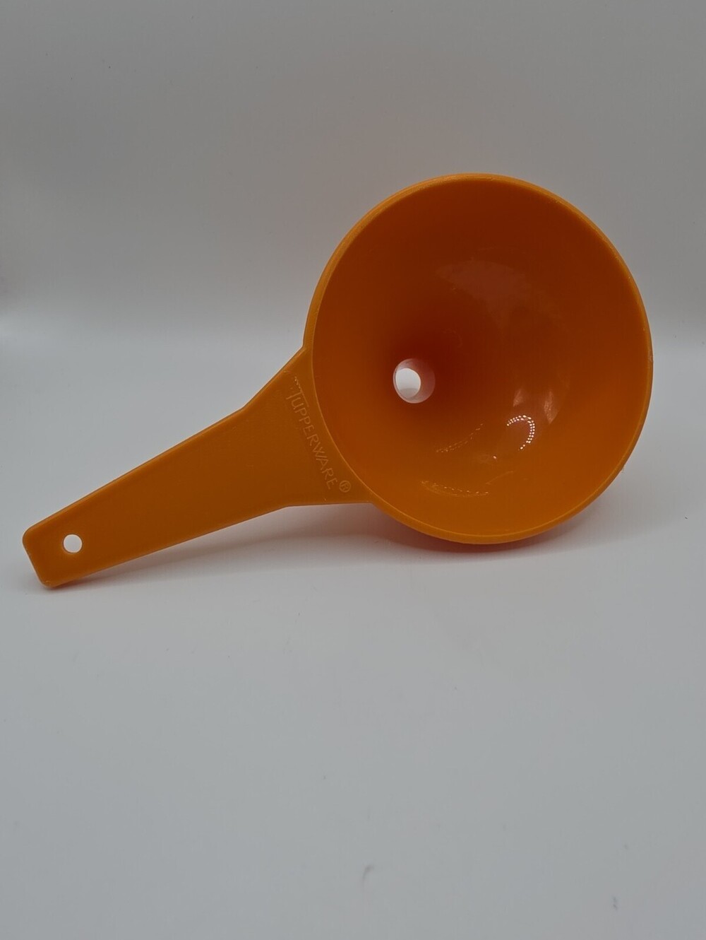 Vintage Tupperware Funnel Harvest Orange Retro Kitchenware
